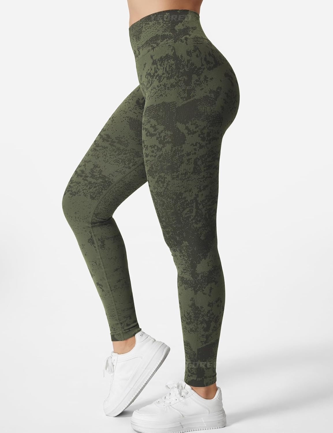 Women Camo Workout Scrunch Butt Leggings Seamless High Waisted Athletic Yoga Leggings